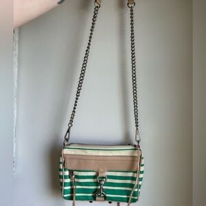 Rebecca Minkoff Mini MAC Crossbody Bag Purse
Teal White